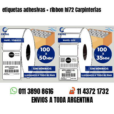 etiquetas adhesivas ribbon hl72 Carpinterías