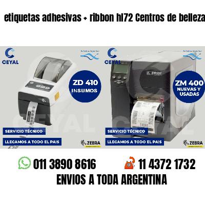 etiquetas adhesivas ribbon hl72 Centros de belleza