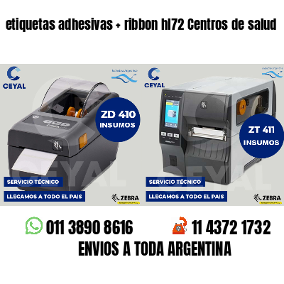 etiquetas adhesivas ribbon hl72 Centros de salud