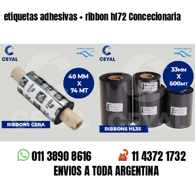 etiquetas adhesivas ribbon hl72 Concecionaria