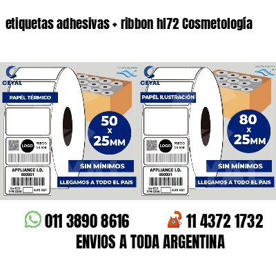 etiquetas adhesivas ribbon hl72 Cosmetología