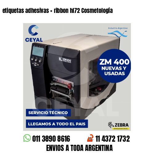 etiquetas adhesivas   ribbon hl72 Cosmetología