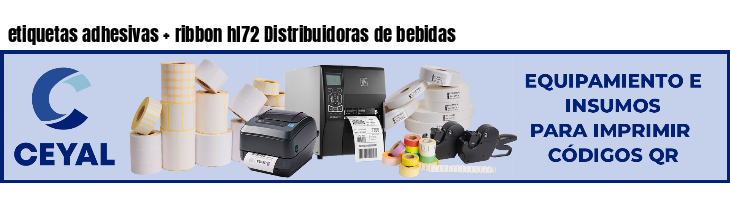 etiquetas adhesivas ribbon hl72 Distribuidoras de bebidas