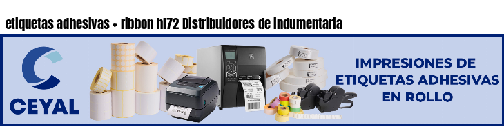 etiquetas adhesivas   ribbon hl72 Distribuidores de indumentaria