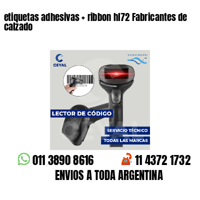 etiquetas adhesivas ribbon hl72 Fabricantes de calzado