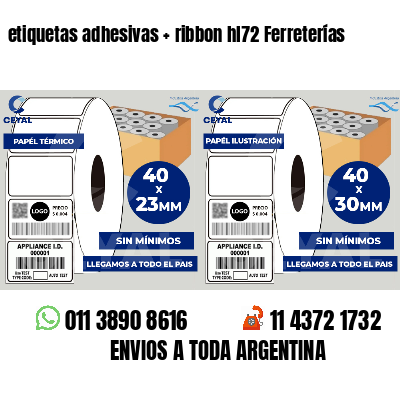 etiquetas adhesivas ribbon hl72 Ferreterías