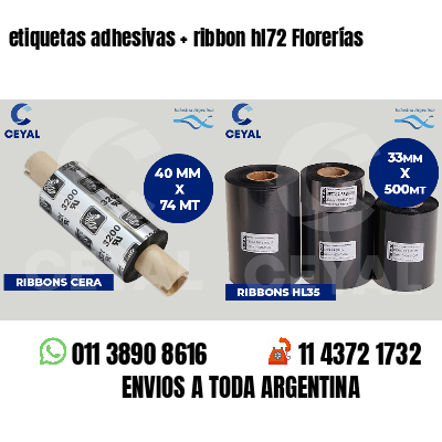 etiquetas adhesivas ribbon hl72 Florerías
