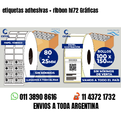 etiquetas adhesivas ribbon hl72 Gráficas