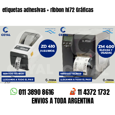 etiquetas adhesivas ribbon hl72 Gráficas