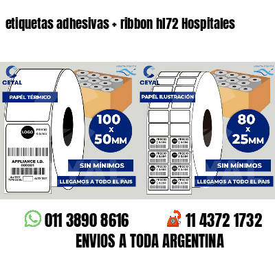 etiquetas adhesivas ribbon hl72 Hospitales