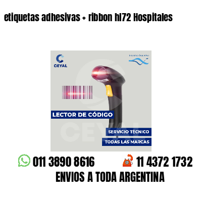 etiquetas adhesivas ribbon hl72 Hospitales