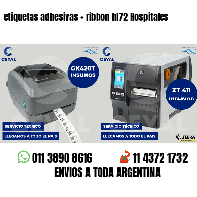 etiquetas adhesivas   ribbon hl72 Hospitales