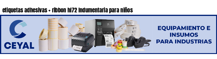 etiquetas adhesivas ribbon hl72 Indumentaria para niños