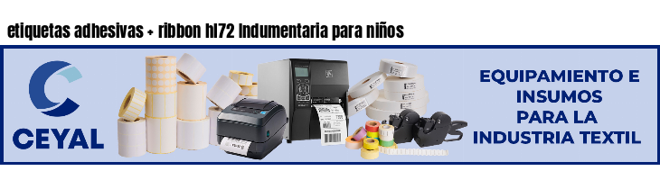 etiquetas adhesivas   ribbon hl72 Indumentaria para niños
