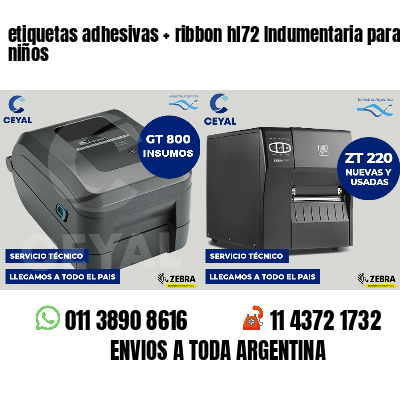 etiquetas adhesivas ribbon hl72 Indumentaria para niños