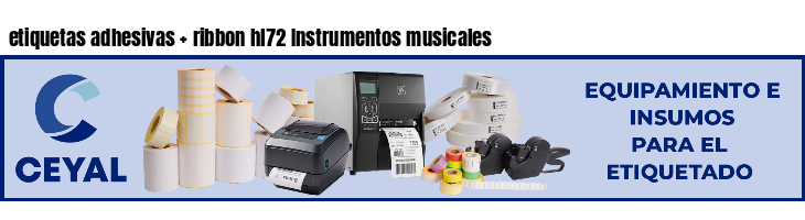 etiquetas adhesivas ribbon hl72 Instrumentos musicales