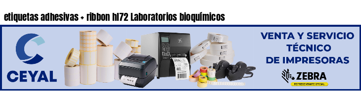 etiquetas adhesivas ribbon hl72 Laboratorios bioquímicos