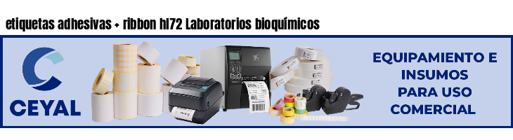 etiquetas adhesivas ribbon hl72 Laboratorios bioquímicos