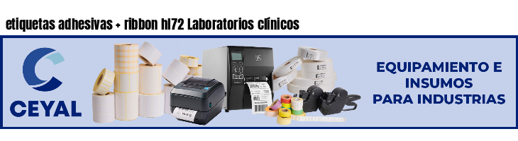 etiquetas adhesivas ribbon hl72 Laboratorios clínicos