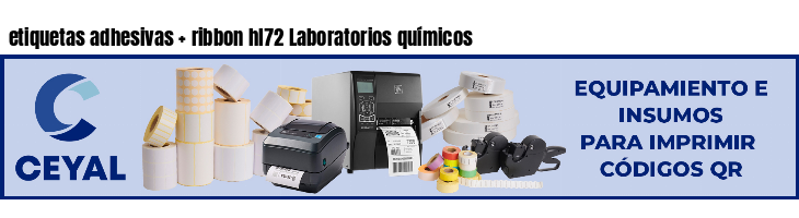 etiquetas adhesivas   ribbon hl72 Laboratorios químicos