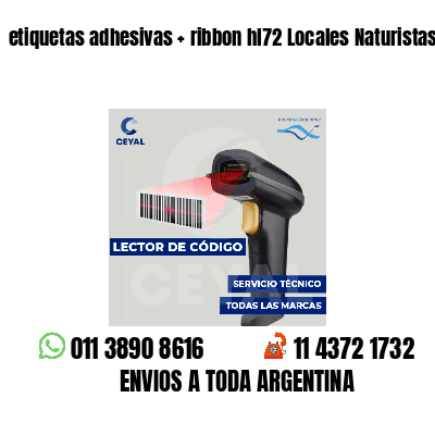 etiquetas adhesivas ribbon hl72 Locales Naturistas