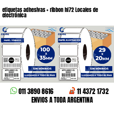 etiquetas adhesivas ribbon hl72 Locales de electrónica