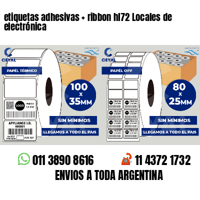 etiquetas adhesivas ribbon hl72 Locales de electrónica