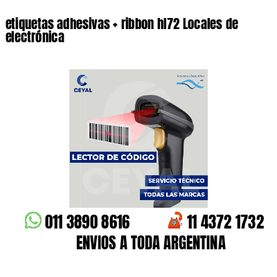 etiquetas adhesivas ribbon hl72 Locales de electrónica
