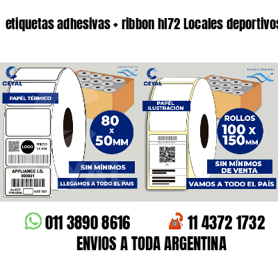 etiquetas adhesivas ribbon hl72 Locales deportivos