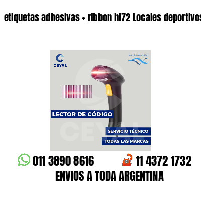 etiquetas adhesivas ribbon hl72 Locales deportivos
