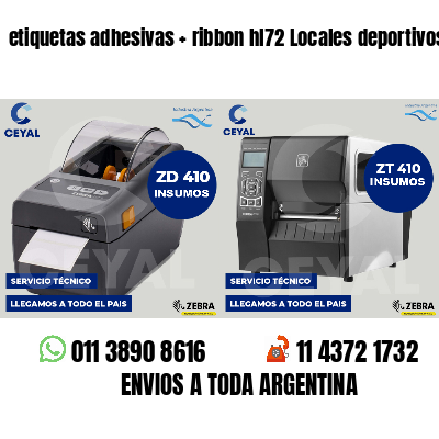 etiquetas adhesivas ribbon hl72 Locales deportivos