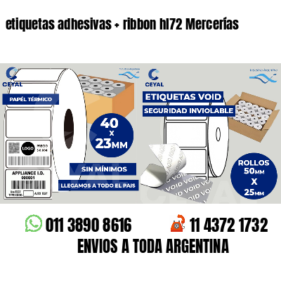 etiquetas adhesivas ribbon hl72 Mercerías