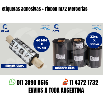 etiquetas adhesivas ribbon hl72 Mercerías