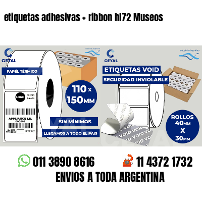 etiquetas adhesivas ribbon hl72 Museos