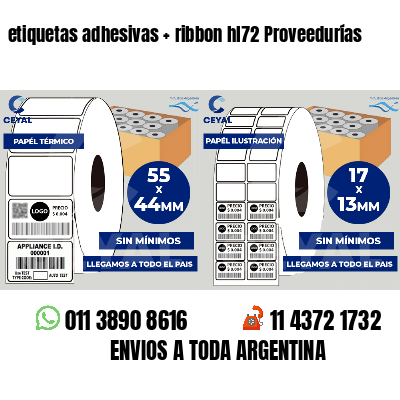 etiquetas adhesivas ribbon hl72 Proveedurías