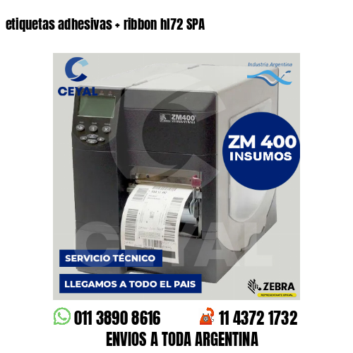 etiquetas adhesivas   ribbon hl72 SPA