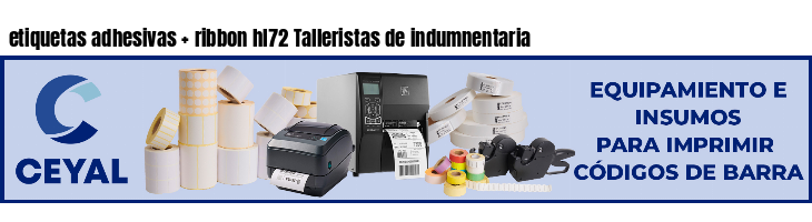 etiquetas adhesivas ribbon hl72 Talleristas de indumnentaria
