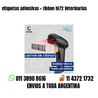 etiquetas adhesivas ribbon hl72 Veterinarias