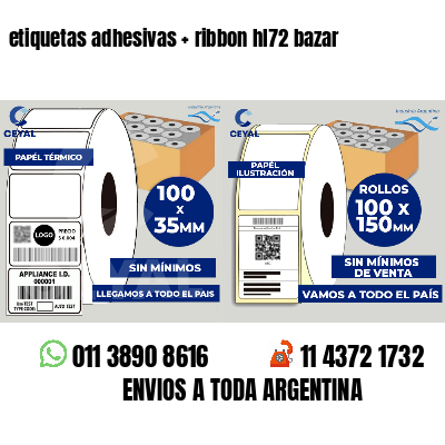 etiquetas adhesivas ribbon hl72 bazar