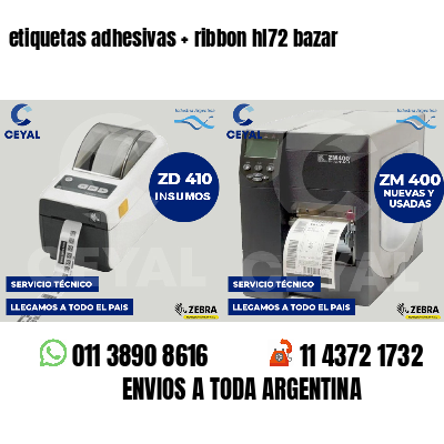 etiquetas adhesivas   ribbon hl72 bazar
