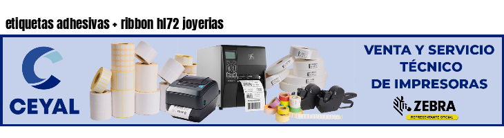 etiquetas adhesivas ribbon hl72 joyerias