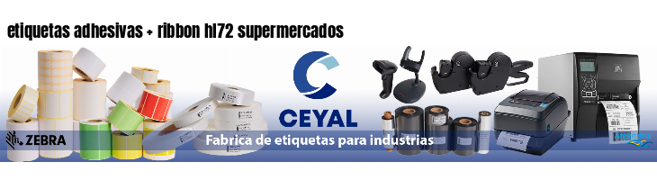 etiquetas adhesivas ribbon hl72 supermercados