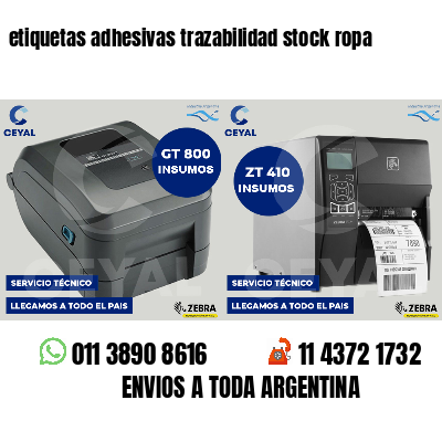 etiquetas adhesivas trazabilidad stock ropa