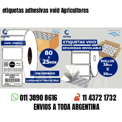 etiquetas adhesivas void Agricultores