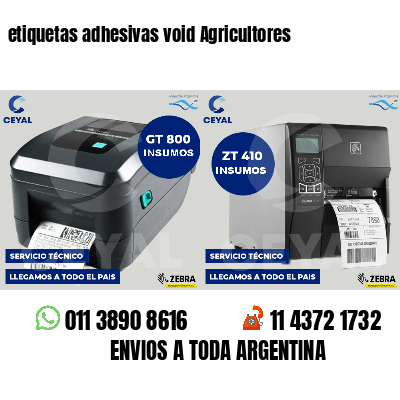 etiquetas adhesivas void Agricultores
