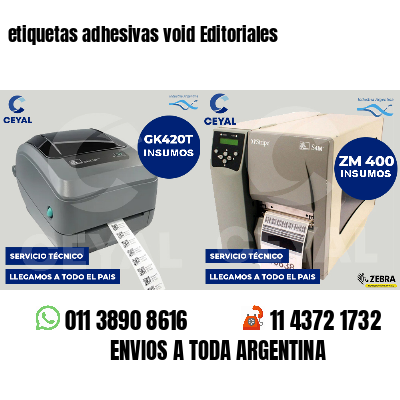 etiquetas adhesivas void Editoriales