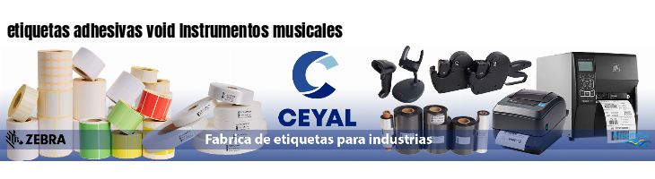 etiquetas adhesivas void Instrumentos musicales
