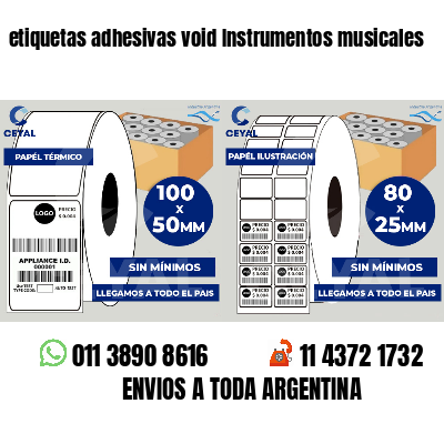 etiquetas adhesivas void Instrumentos musicales