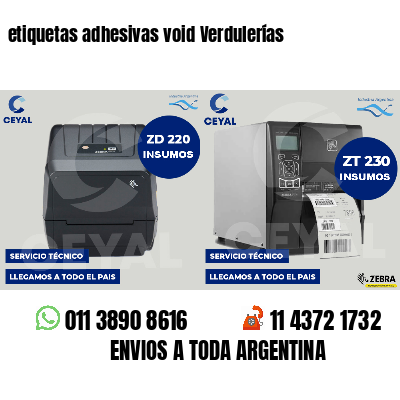 etiquetas adhesivas void Verdulerías