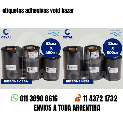 etiquetas adhesivas void bazar